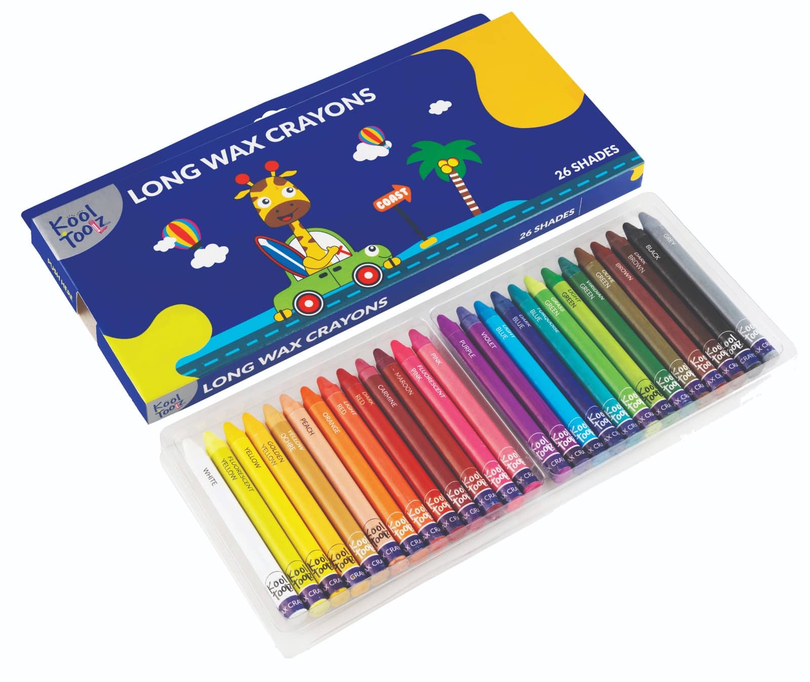 Kool Long Wax Crayons